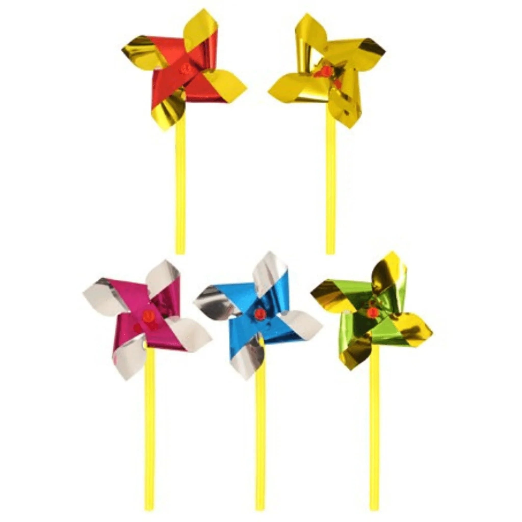 Mini Foil Windmills (7cm) Assorted Colours - PoundToys